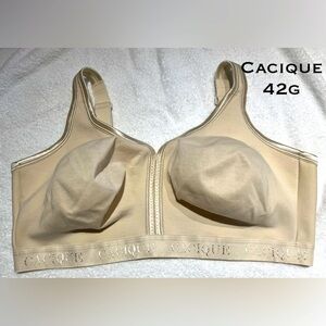 New without tags Cacique/Lane Bryant Cotton Wirefree Bra Nude Size 42G